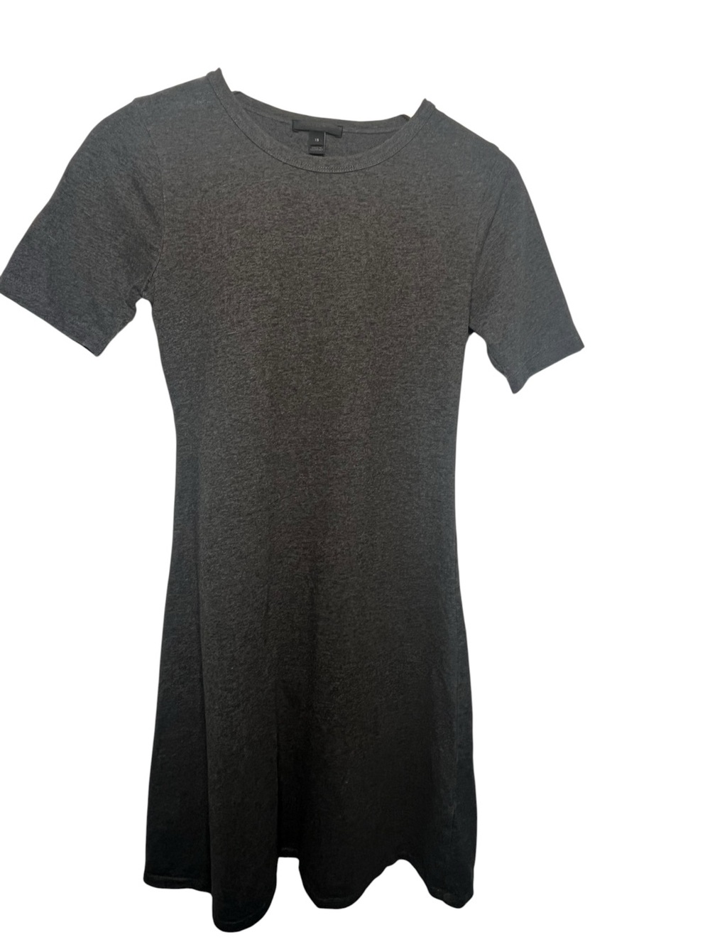 J.Crew Charcoal Gray Knit Short Sleeve Mini T-Shirt Dress Size XS